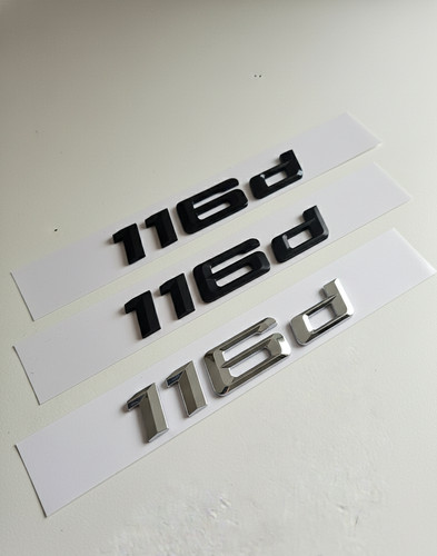 116d emblem schwarz glanz - glanz, /